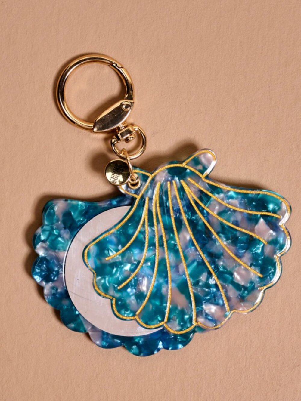Seashell Mini Mirror Bag Charm
